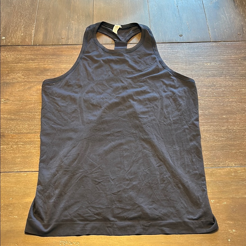 Lululemon Black Stretchy Fabric Racerback Top